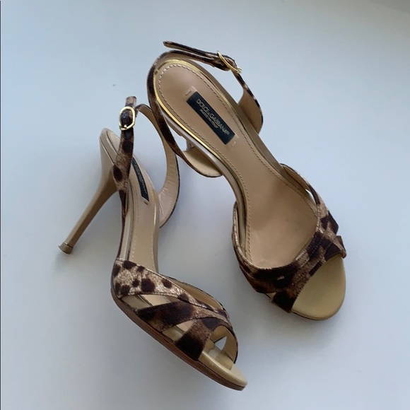 Dolce & Gabbana animal print heels 👠 - Picture 1 of 8